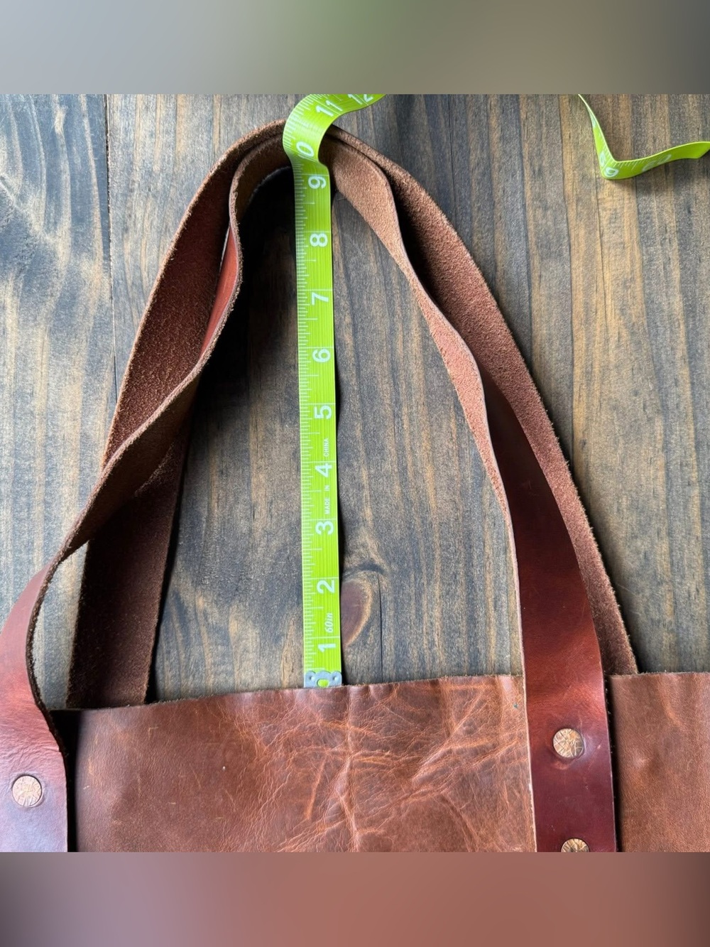 Classic Brown Leather Tote Bag - Picture 15 of 15
